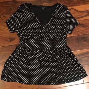 Torrid 00 black with white polka dot detail